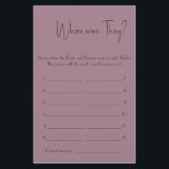 Wo waren sie? Showgame-Card-Flyer Flyer<br><div class="desc">Machen Sie es sich selbst,  indem Sie Ihren Text hinzufügen. Um auf erweiterte Editierwerkzeuge zuzugreifen,  gehen Sie bitte zu "Personalisieren",  scrollen Sie nach unten und drücken Sie den Link "Weitere Anpassungen vornehmen". Klicken Sie für weitere passende Designs auf den Link "Andere Produkte aus dieser Sammlung".</div>