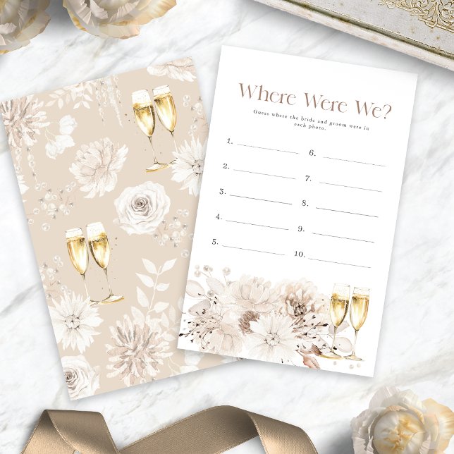 Wo waren wir hin? (Pearls and Prosecco Where Were We Game
)