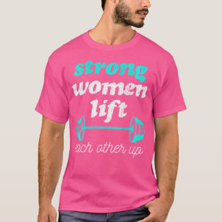 Wo weibliche Empowerment-Gewicht Lifting Feminist T-Shirt