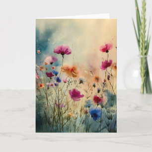 Wo Wildblumen atmen Feiertagskarte
