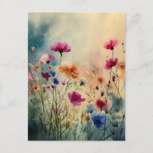 Wo Wildblumen atmen Postkarte
