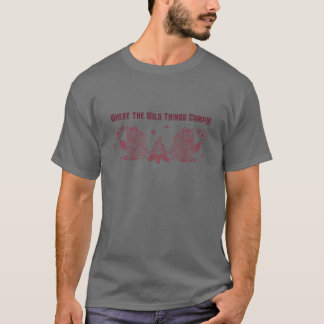 Wo wilde Dinge Retro-Camping machen T-Shirt