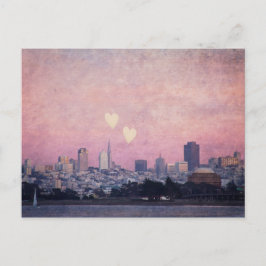 Wo wir unsere Herzen San Francisco Postcard Links  Postkarte