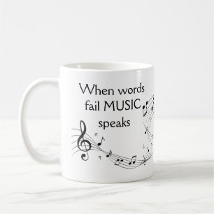 Wo Worte Musik Versagend sprechen Inspiration Kaffeetasse