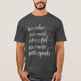 Wo Worte versagen, spricht Musik Musiceacher lusti T-Shirt