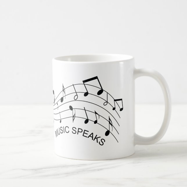 Wo Wörter Versagt sind, spricht Musik Kaffeetasse (Rechts)