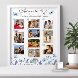 Wo wurden sie 10 Foto Blue Wildblume spielen Poster