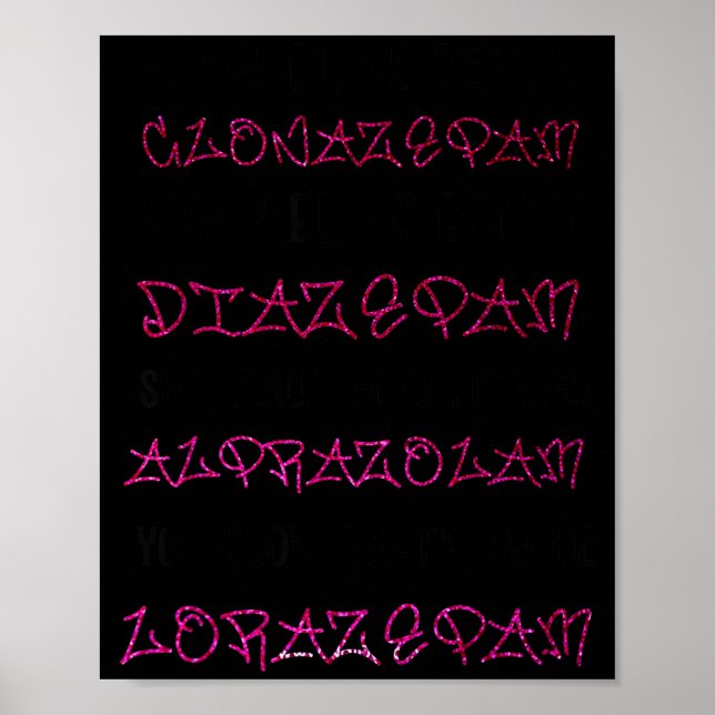 Woah Black Betty Clonazepam Woah Black Betty Diaze Poster (Vorne)