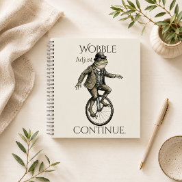 „Wobble Adjust Continue“ Spiralblock Notizbuch