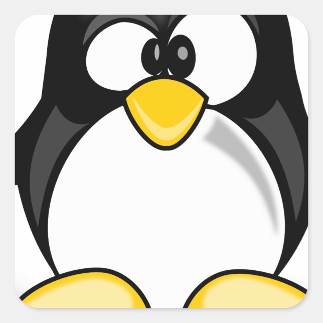 Wobbly Pete Quadratischer Aufkleber (Vorderseite)