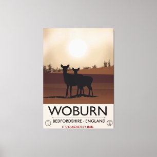 Woburn - Vintages Reiseplakat im Bedfordshire-Stil Leinwanddruck