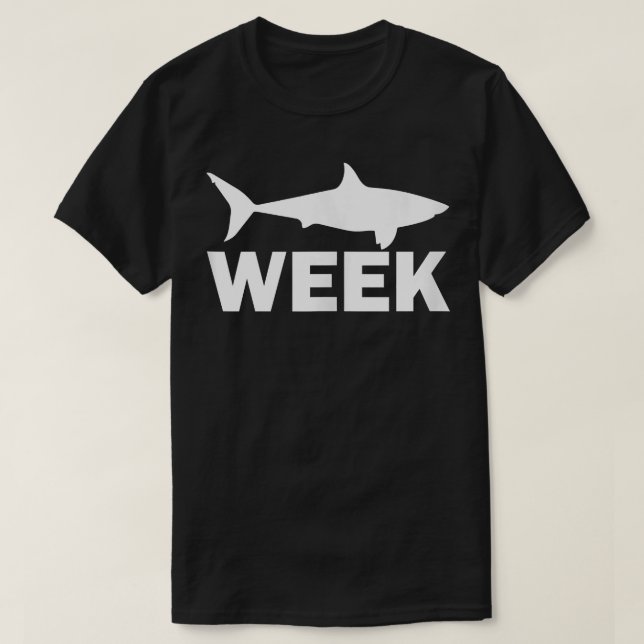 Woche der Haie Funny Sharks Große Entdeckungszeit T-Shirt (Design vorne)