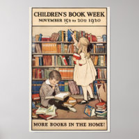 Woche des Kinderbuchs Bibliotheksillustration im V