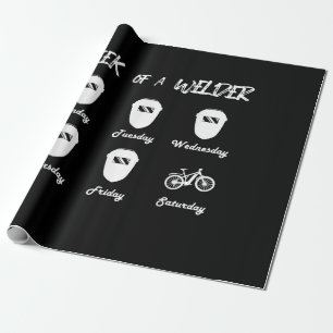 Woche eines Fahrradschwärmers Geschenkpapier