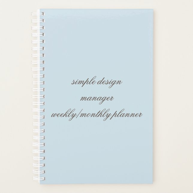 Wochen-/Monatsplaner Planer (Vorderseite)