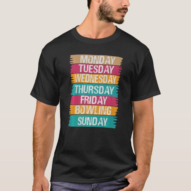 Wochenarbeitsmontag Mittwoch Freitag Samstag Bow T-Shirt (Vorderseite)