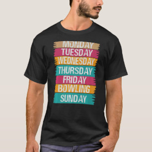 Wochenarbeitsmontag Mittwoch Freitag Samstag Bow T-Shirt