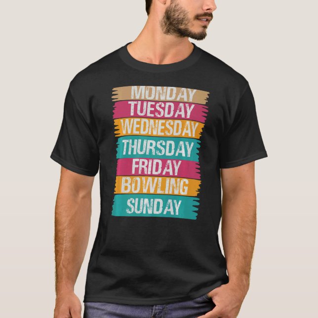 Wochenarbeitsmontag Mittwoch Freitag Samstag Bow T-Shirt (Vorderseite)