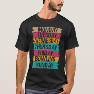 Wochenarbeitsmontag Mittwoch Freitag Samstag Bow T-Shirt