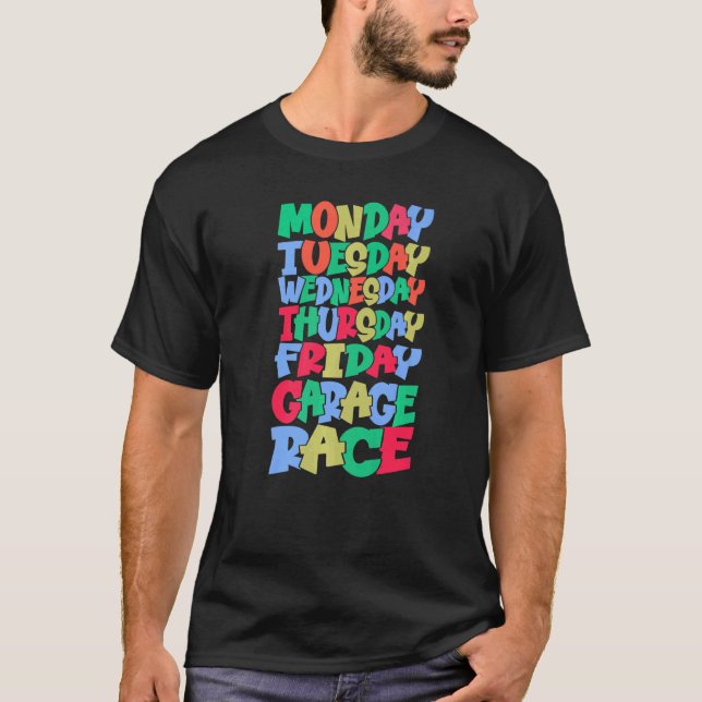 Wochenarbeitsmontag Mittwoch Freitag Samstag Samst T-Shirt (Vorderseite)
