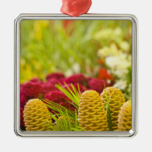 Wochenend Freitag Obst & Gemüse Markt. Ornament Aus Metall