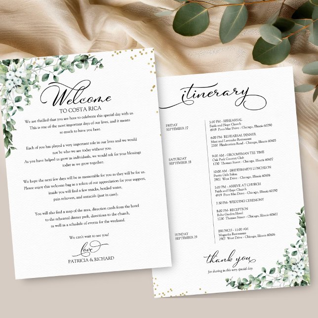 Wochenend-Hochzeitsplan für Gäste (Von Creator hochgeladen)