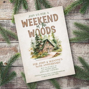 Wochenend-Itinerary für den Bergwald Einladung