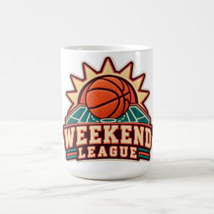 Wochenend-Liga-Basketball-Universität Kaffeetasse