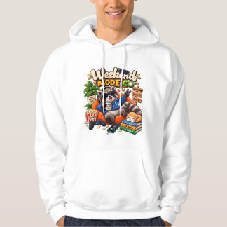 Wochenend-Modus Waschbär – Gemütlicher Fauler Wasc Hoodie