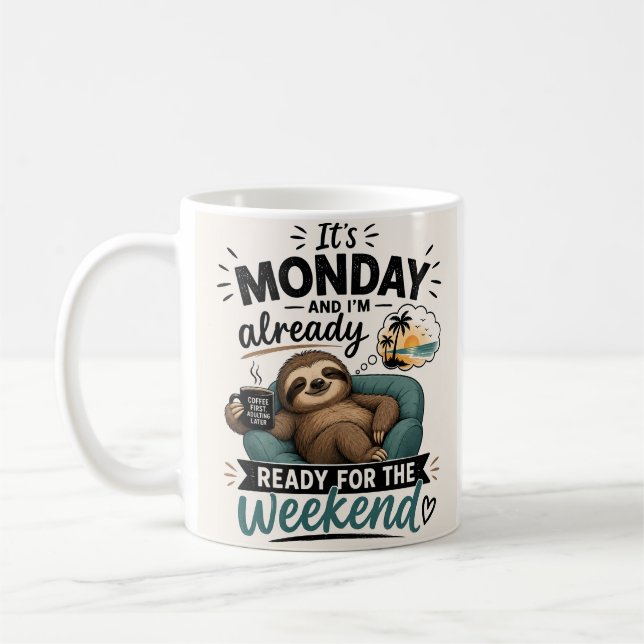 Wochenend Stimmung Kaffeetasse (Links)