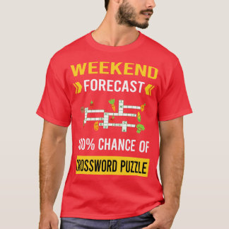 Wochenend-Wettervorhersage Kreuzworträtsel T-Shirt