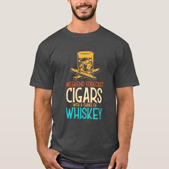 Wochenendautos mit Whiskey-Chance T-Shirt (Vorderseite)