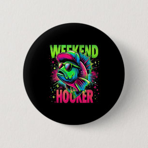 Wochenende Am Wochenende Lustiger Angelwitz Wortsp Button