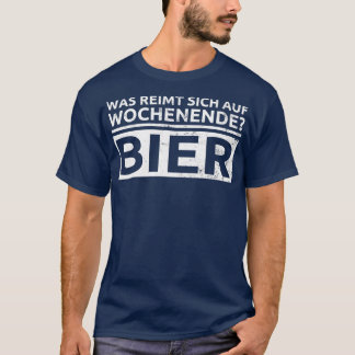 Wochenende Bier trinken Bier Liebhaber Vater T-Shirt