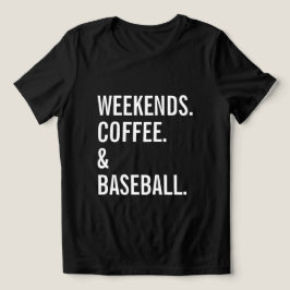 Wochenende Coffee Baseball Sport Lover Tri-Blend Shirt