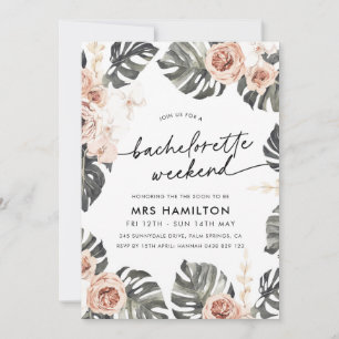 Wochenende des tropischen Junggeselinnen-Abschieds Einladung