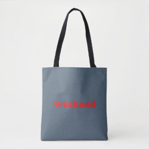"Wochenende" rot / grau
