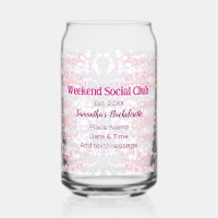 Wochenende-Sozialclub rosa Glitter Junggesellinnen
