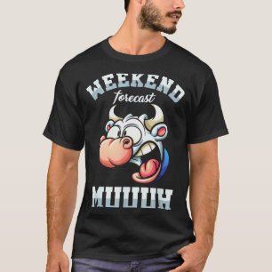 Wochenende Woche Vorhersage Freitag Urlaub Arbeits T-Shirt