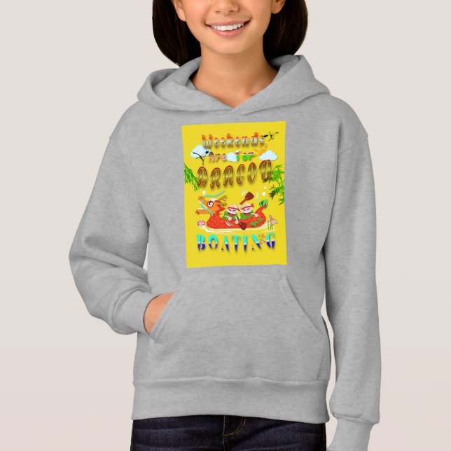 Wochenenden für Drachenboote Hoodie (Vorderseite)
