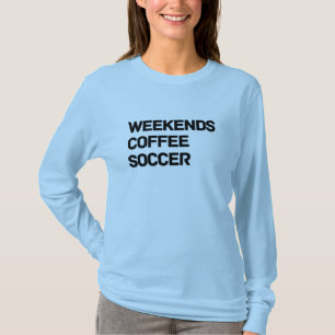 Wochenenden Kaffee & Fußball Comfort Colors T-Shir T-Shirt