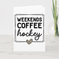 Wochenenden Kaffee Hockey Süß Retro Mutters Leben