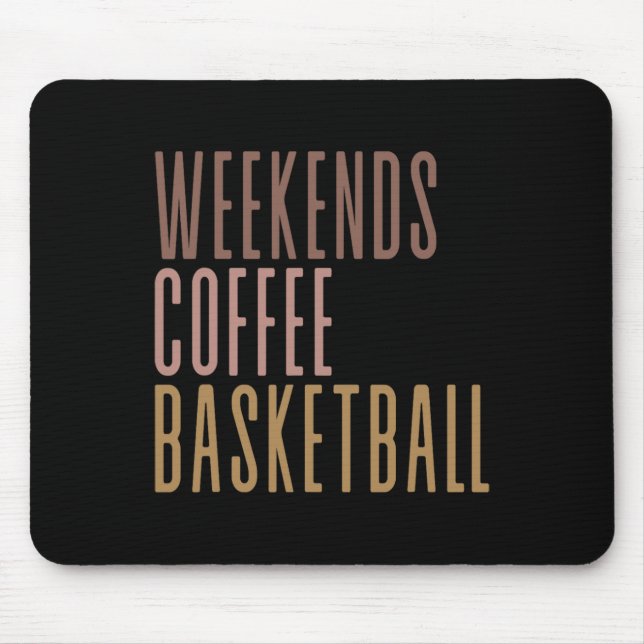 Wochenenden Kaffee Skizze  Mousepad (Vorne)