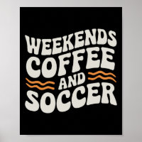 Wochenenden Kaffee Und Fußball Süß Retro Mütter Le