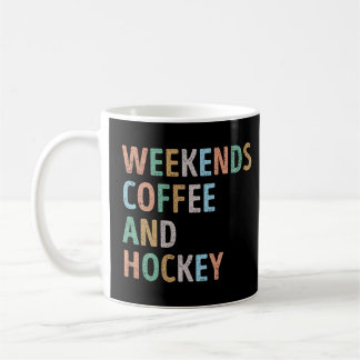Wochenenden Mama Kaffee und Hockey Kaffeetasse