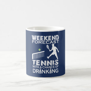 WOCHENENDEN-PROGNOSEN-TENNIS KAFFEETASSE