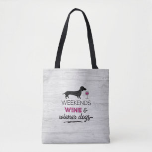 Wochenenden Wein und Dackel Hunde