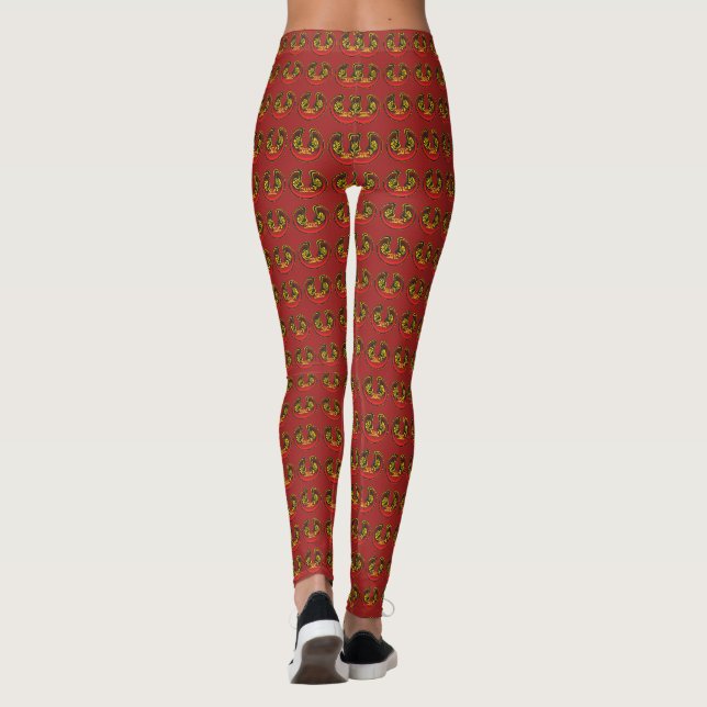 Wochenendlächeln Leggings (Rückseite)