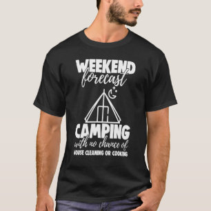 Wochenendprognose Camping ohne Chance Funny Men T-Shirt