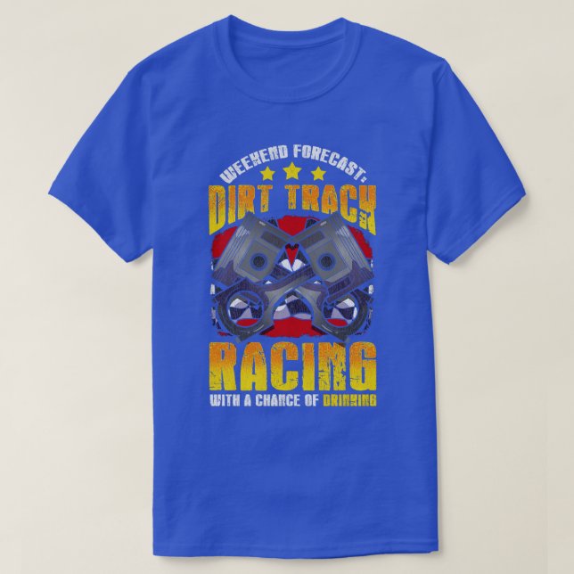 Wochenendprognose für stürmische Rennstrecke T-Shirt (Design vorne)